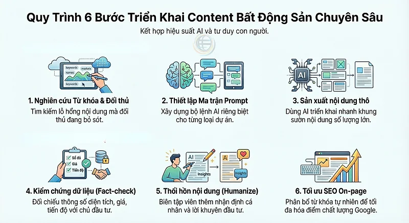 quy tr&igrave;nh content ng&agrave;nh bất động sản