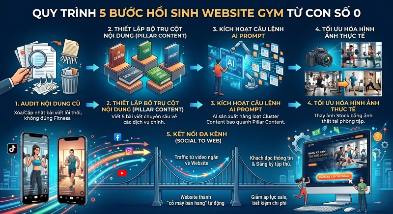 quy tr&igrave;nh hồi sinh content ng&agrave;nh gym