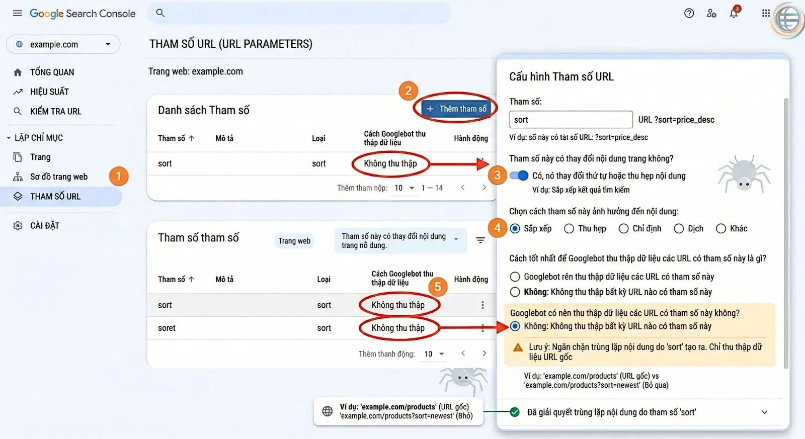 Khắc phục lỗi tr&ugrave;ng lặp nội dung