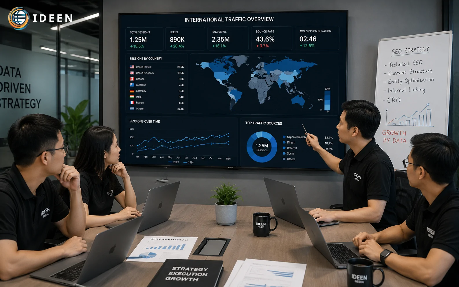 Ph&acirc;n t&iacute;ch lưu lượng truy cập website quốc tế thực tế