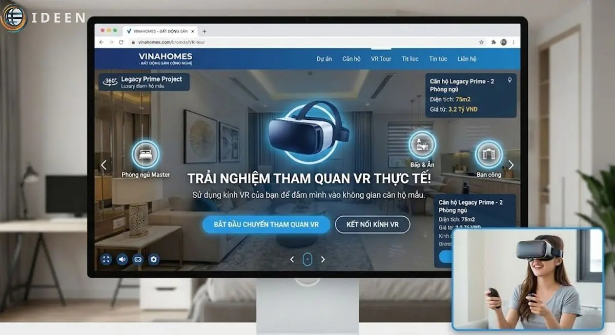 website 3D v&agrave; thực tế ảo VR