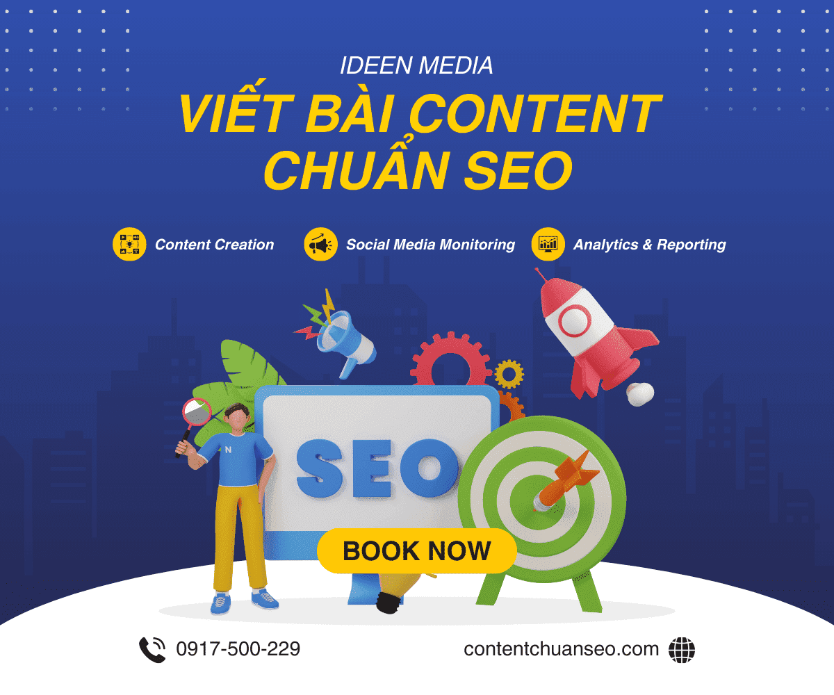 IDEEN MEDIA chuyên dịch vụ SEO website tổng thể giá tốt